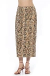 Alexia Admor Ginni Stretch Cotton Midi Skirt In Multi