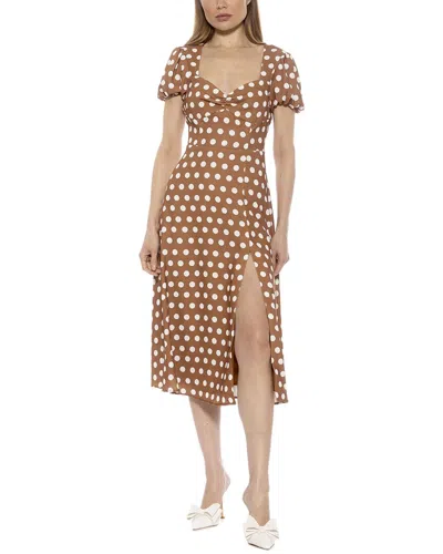 Alexia Admor Gracie A-line Dress In Brown