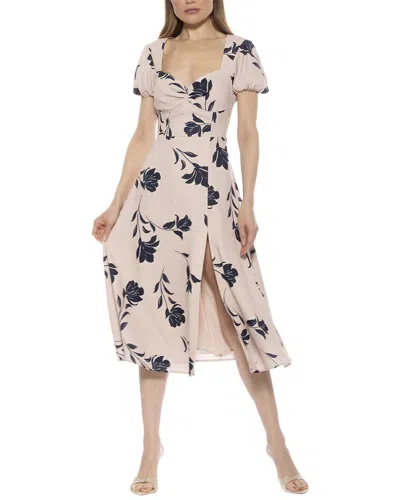 Alexia Admor Gracie Sweetheart Slit Midi Dress In Pink