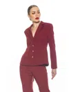Alexia Admor Gwen Blazer In Red