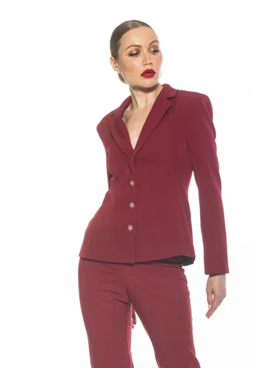 Alexia Admor Gwen Blazer In Red