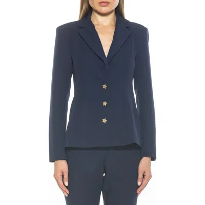 ALEXIA ADMOR ALEXIA ADMOR GWEN JACKET STAR BUTTON BLAZER