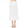 Alexia Admor Hadley Stretch Cotton Midi Skirt In White
