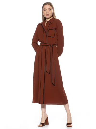 Alexia Admor Halima Dress In Brown