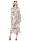 Alexia Admor Women's Safiya Belted Midi Shirt Dress In Multi