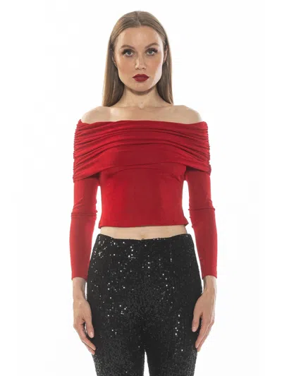 Alexia Admor Hannah Top In Red
