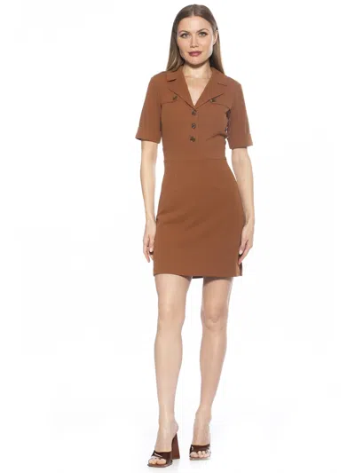Alexia Admor Harlow Dress In Brown
