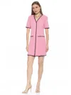 Alexia Admor Holly Scuba Crepe Dress In Pink