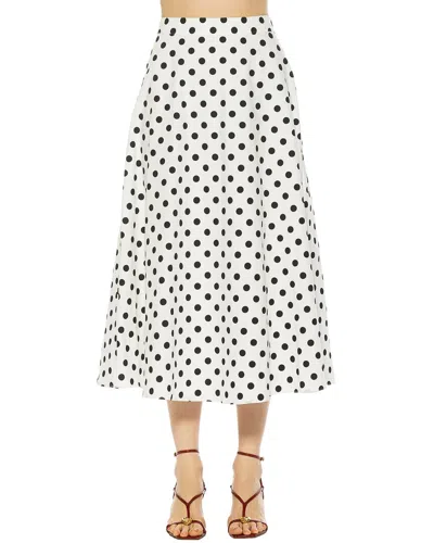 Alexia Admor Brilyn Linen Midi Skirt In Multi