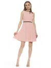 Alexia Admor Ida Fit And Flare Sleeveless Dress In Pink