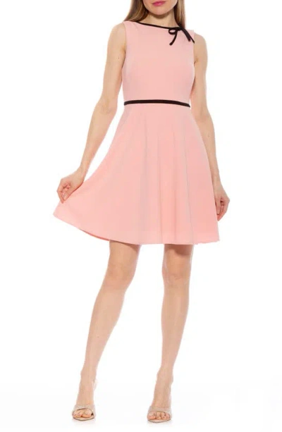 Alexia Admor Ida Fit And Flare Sleeveless Dress In Pink