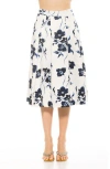 Alexia Admor Illia Skirt In Blue Floral