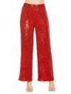 Alexia Admor Women's Illy Sequin Pants In Red