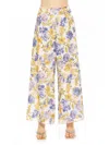 Alexia Admor Women's Imogen Floral Wide Leg Pants In Yellow