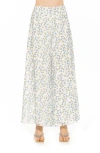 Alexia Admor Imogen Chiffon Pant In Blue Ditzy