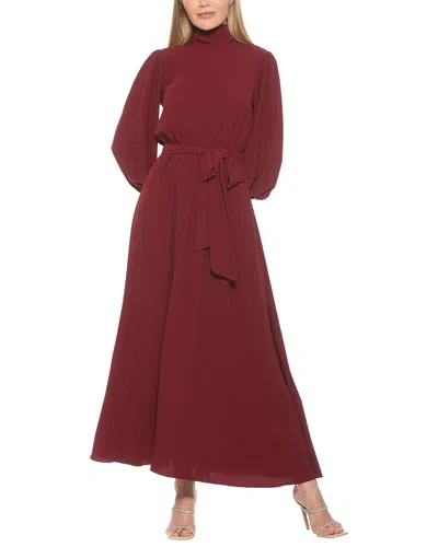 Alexia Admor Isaliah Fit & Flare Dress In Burgundy