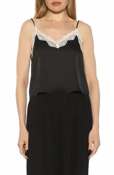 Alexia Admor Isla Lace Trim Cami In Black