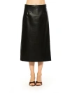 Alexia Admor Isla Vegan Leather Skirt In Black