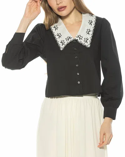Alexia Admor Issey Blouse In Black