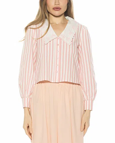 Alexia Admor Issey Blouse In Pink