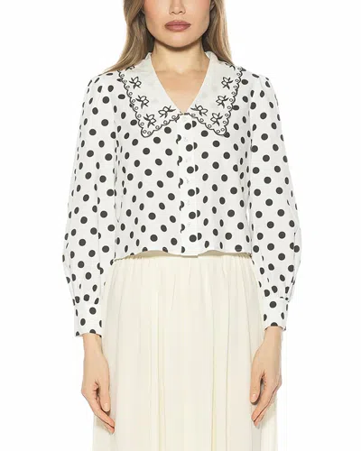 Alexia Admor Issey Blouse In White