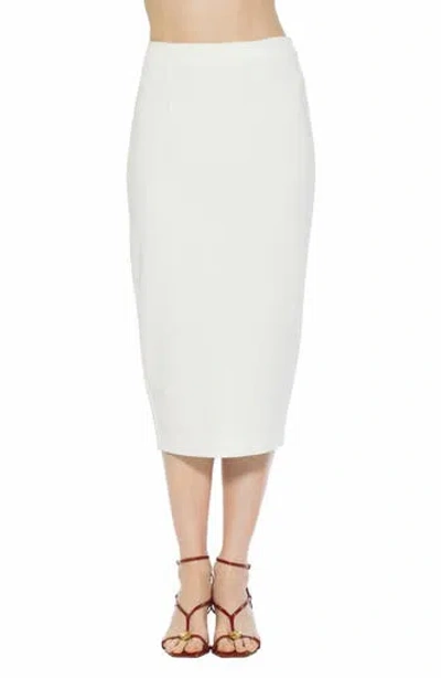 Alexia Admor Jacki Pencil Midi Skirt In White