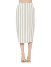 Alexia Admor Jacki Stripe Midi Pencil Skirt In Green