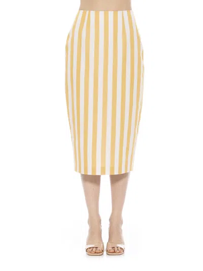 ALEXIA ADMOR JACKI STRIPE SKIRT