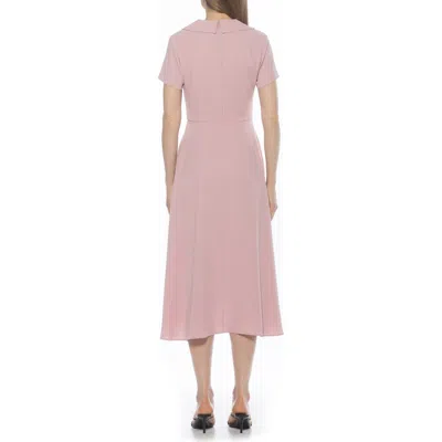 Alexia Admor Jackie Asymmetric Collared Dress In Pink