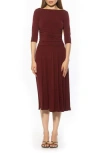 Alexia Admor Jada Fit & Flare Dress In Burgundy