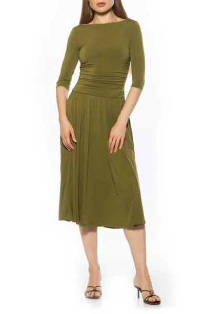 Alexia Admor Jada Fit & Flare Dress In Green