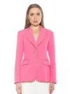 Alexia Admor Janet Chain Trim Blazer In Pink