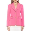 Alexia Admor Janet Chain Trim Blazer In Hot Pink