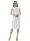Alexia Admor Janine Midi Dress In White