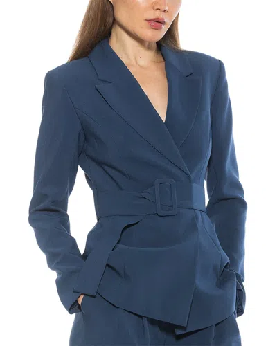 Alexia Admor Janna Longline Blazer In Navy