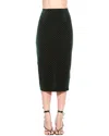 Alexia Admor Jayden Studded Velvet Midi Skirt