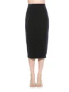 Alexia Admor Jayden Studded Velvet Midi Skirt In Blue