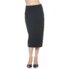 Alexia Admor Jayden Velvet Midi Skirt In Black