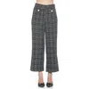Alexia Admor Jayden Wide Leg Tweed Pants In Gray