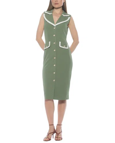 Alexia Admor Jean Sheath Dress In Green
