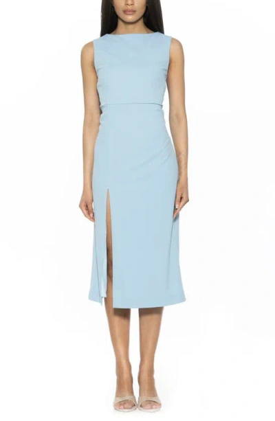 Alexia Admor Jemma Sleeveless Sheath Dress In Halogen Blue