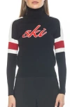 Alexia Admor Jenni Ski Turtleneck Sweater In Black Multi
