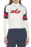 Alexia Admor Jenni Ski Turtleneck Sweater In Ivory Multi
