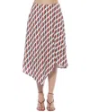 Alexia Admor Jess Asymmetric Skirt In Red