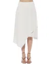 Alexia Admor Jess Asymmetric Skirt In White