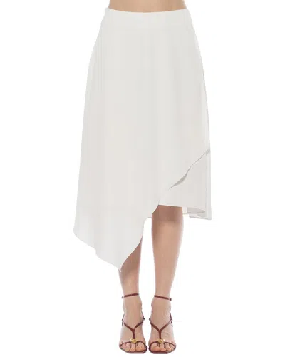 Alexia Admor Jess Asymmetric Skirt In White