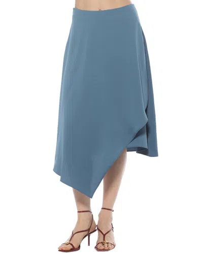 Alexia Admor Jess Asymmetric Skirt In Blue
