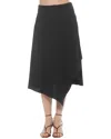 Alexia Admor Jess Asymmetric Midi Skirt In Black