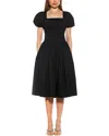 Alexia Admor Jessi Puff Sleeve Midi Dress