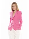 Alexia Admor Jessica Peak Lapel Blazer In Pink